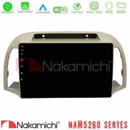 Nakamichi Nam5260 Series 4core Android12 4+64gb Nissan Micra k12 2002-2010 Navigation Multimedia Tablet 9 με Carplay &Amp; Android Auto u-n44-Ns0012