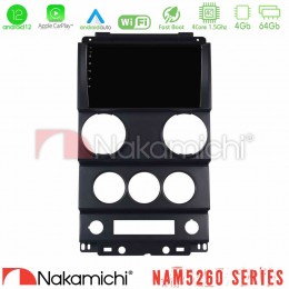 Nakamichi Nam5260 Series 4core Android12 4+64gb Jeep Wrangler 2door 2008-2010 Navigation Multimedia Tablet 9 με Carplay &Amp; Android Auto u-n44-Jp1037