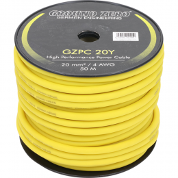 Ground Zero  Gzpc 20y  Gzpc 20y
20 mm² High Quality cca Power Wire – Yellow Άμεση Παράδοση