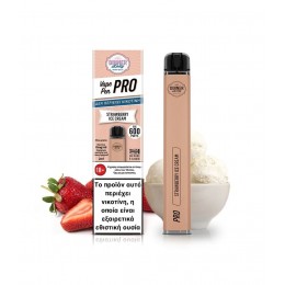 Dinner Lady Vape Pen Pro Strawberry Ice Cream 2ml 0mg Χωρίς Νικοτίνη