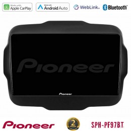 Pioneer sph-Pf97bt Series    Jeep Renegade 2015-2019 Multimedia Station 9 (Tablet Style) με Carplay &Amp; Android Auto u-sph-Jp134