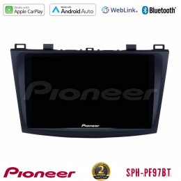 Pioneer sph-Pf97bt Series    Mazda 3 2009-2014 Multimedia Station 9 (Tablet Style) με Carplay &Amp; Android Auto u-sph-Mz0228