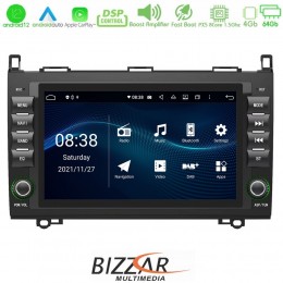 Bizzar oem Mercedes A/b/sprinter/vito 8core Android12 4+64gb Navigation Multimedia Deckless 8 (Oem Style) u-px5-Mb16