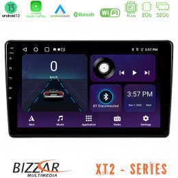 Bizzar xt2 Series 4core Android13 2+32gb Alfa Romeo 159/brera/spider Navigation Multimedia Tablet 9 u-xt2-Ar2863