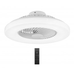 POWERTECH smart ανεμιστήρας οροφής HLL-0172 με LED φως, 25W, Φ55x20cm, λευκός