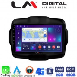 LM Digital - LM ZR8952 GPS Οθόνη OEM Multimedia Αυτοκινήτου για RENEGADE 2014> (CarPlay/AndroidAuto/BT/GPS/WIFI/GPRS) electriclife