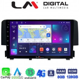 LM Digital - LM ZT8941 GPS Οθόνη OEM Multimedia Αυτοκινήτου για HONDA CIVIC 2016> (CarPlay/AndroidAuto/BT/GPS/WIFI/GPRS) electriclife