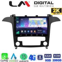 LM Digital - LM ZQ8003 GPS Οθόνη OEM Multimedia Αυτοκινήτου για Ford S-Max 2006 > 2014 (CarPlay/AndroidAuto/BT/GPS/WIFI/GPRS) electriclife