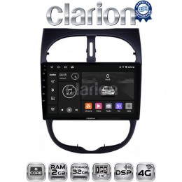 CLARION GL71206 Οθόνη OEM Multimedia Αυτοκινήτου για Peugeot 206 2002 > 2006 (CarPlay/AndroidAuto/BT/GPS/WIFI/GPRS) electriclife