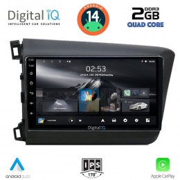 DIGITAL IQ RSB 11904D_CPA (9inc) MULTIMEDIA TABLET for HONDA CIVIC  4Doors mod. 2012-2016