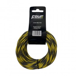 4-4 Connect  4-Ns10blye6  Four Connect Nylonsock Black/yellow 6/12mm 10m Άμεση Παράδοση