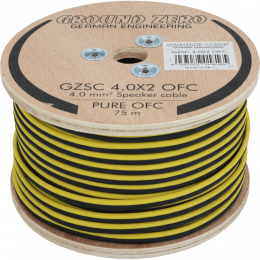 Ground Zero  Gzsc 4.0x2 ofc  Gzsc 4.0x2 Ofc
2x 4 mm² ofc Speaker Wire Άμεση Παράδοση