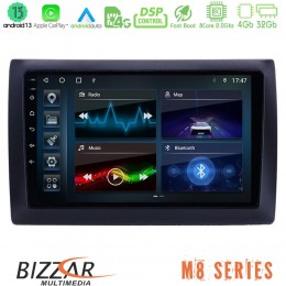 Bizzar m8 Series Fiat Stilo 8core Android13 4+32gb Navigation Multimedia Tablet 9 u-m8-Ft0824