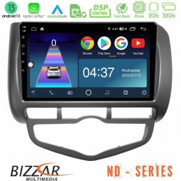 Bizzar nd Series 8core Android13 2+32gb Honda Jazz 2002-2008 (Auto A/c) Navigation Multimedia Tablet 9 u-nd-Hd0893