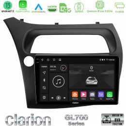 Clarion Gl700 Series 8core Android13 4+64gb Honda Civic Navigation Multimedia Tablet 9 με Carplay &Amp; Android Auto u-gl7-Hd0942