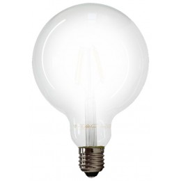 LED V-TAC Λάμπα Ε27 7W Filament Σφαιρική G95 Frost Cover Ψυχρό Λευκό 6400Κ 7188