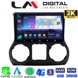 LM Digital - LM ZQ8745B GPS Οθόνη OEM Multimedia Αυτοκινήτου για Jeep Wrangler 2011 > 2017 (CarPlay/AndroidAuto/BT/GPS/WIFI/GPRS) electriclife