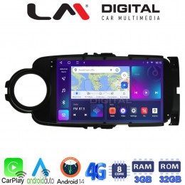 LM Digital - LM ZE8454B GPS Οθόνη OEM Multimedia Αυτοκινήτου για Toyota Yaris 2015 > 2019 (CarPlay/AndroidAuto/BT/GPS/WIFI/GPRS) electriclife