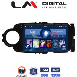 LM Digital - LM ZL4454B GPS Οθόνη OEM Multimedia Αυτοκινήτου για Toyota Yaris 2015 > 2019 (BT/GPS/WIFI/GPRS) electriclife