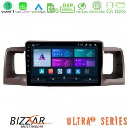 Bizzar Ultra Series Toyota Corolla 2002-2006 8core Android13 8+128gb Navigation Multimedia Tablet 9 u-ul2-Ty0254