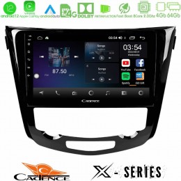 Cadence x Series Nissan Qashqai j11 (Auto A/c) 8core Android12 4+64gb Navigation Multimedia Tablet 10 u-x-Ns0004a