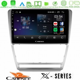 Cadence x Series Skoda Octavia 5 8core Android12 4+64gb Navigation Multimedia Tablet 10 u-x-Sk229s