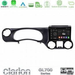 Clarion Gl700 Series 8core Android13 4+64gb Jeep Wrangler 2011-2014 Navigation Multimedia Tablet 9 με Carplay &Amp; Android Auto u-gl7-Jp0787