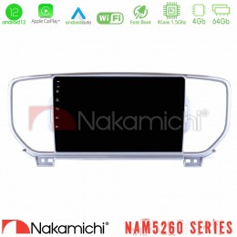 Nakamichi Nam5260 Series 4core Android12 4+64gb kia Sportage 2016-2018 Navigation Multimedia Tablet 9 με Carplay &Amp; Android Auto u-n44-Ki0033