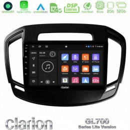 Clarion Gl700 Lite Series 8core Android11 2+32gb Opel Insignia 2014-2017 Navigation Multimedia Tablet 9 με Carplay &Amp; Android Auto u-G72l-Op0064