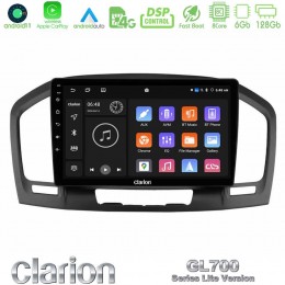 Clarion Gl700 Lite Series 8core Android11 6+128gb Opel Insignia 2008-2013 Navigation Multimedia Tablet 9 με Carplay &Amp; Android Auto u-G76l-Op0462