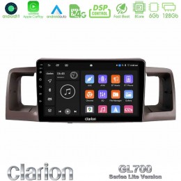 Clarion Gl700 Lite Series 8core Android11 6+128gb Toyota Corolla 2002-2006 Navigation Multimedia Tablet 9 με Carplay &Amp; Android Auto u-G76l-Ty0254