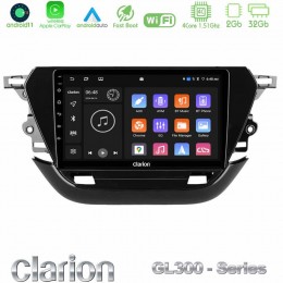 Clarion Gl300 Series 4core Android11 2+32gb Opel Corsa f 2019-2023 Navigation Multimedia Tablet 9 με Carplay &Amp; Android Auto u-gl3-Op1740