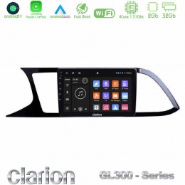 Clarion Gl300 Series 4core Android11 2+32gb Seat Leon 2013 – 2019 Navigation Multimedia Tablet 9 με Carplay &Amp; Android Auto u-gl3-St0790