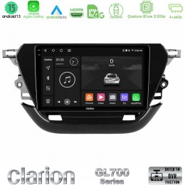 Clarion Gl700 Series 8core Android13 4+64gb Opel Corsa f 2019-2023 Navigation Multimedia Tablet 9 με Carplay &Amp; Android Auto u-gl7-Op1740