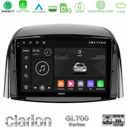 Clarion Gl700 Series 8core Android13 4+64gb Renault Koleos 2007-2015 Navigation Multimedia Tablet 9 με Carplay &Amp; Android Auto u-gl7-Rn0440