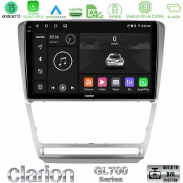 Clarion Gl700 Series 8core Android13 4+64gb Skoda Octavia 5 Navigation Multimedia Tablet 10 με Carplay &Amp; Android Auto u-gl7-Sk229s