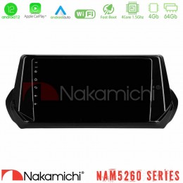 Nakamichi Nam5260 Series 4core Android12 4+64gb Peugeot 208 2019-2023 Navigation Multimedia Tablet 9 με Carplay &Amp; Android Auto u-n44-Pg1071