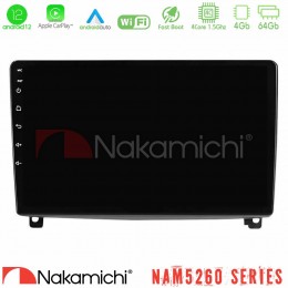 Nakamichi Nam5260 Series 4core Android12 4+64gb Peugeot 407 Navigation Multimedia Tablet 9 με Carplay &Amp; Android Auto u-n44-Pg1119