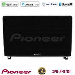 Pioneer sph-Pf97bt Series    Peugeot 407 Multimedia Station 9 (Tablet Style) με Carplay &Amp; Android Auto u-sph-Pg1119