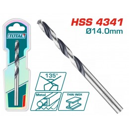 TOTAL ΕΠΑΓΓ. ΤΡΥΠΑΝΙ HSS DIN4341 14mm 1τεμ (TAC1201404)