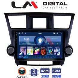 LM Digital - LM ZL4089 GPS Οθόνη OEM Multimedia Αυτοκινήτου για Toyota Highlander 2008 > 2015 (BT/GPS/WIFI/GPRS) electriclife