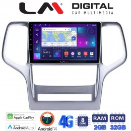 LM Digital - LM ZR8234 GPS Οθόνη OEM Multimedia Αυτοκινήτου για Jeep Gran Cherokee 2011 > 2013 (CarPlay/AndroidAuto/BT/GPS/WIFI/GPRS) electriclife