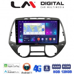 LM Digital - LM ZT8837 GPS Οθόνη OEM Multimedia Αυτοκινήτου για Hyundai i20 2008 > 2014 (CarPlay/AndroidAuto/BT/GPS/WIFI/GPRS) electriclife