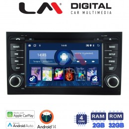 LM Digital - LM N4050 GPS Οθόνη OEM Multimedia Αυτοκινήτου για AUDI A4 8Ε 2001 > 2008  (CarPlay/AndroidAuto/BT/GPS/WIFI) electriclife