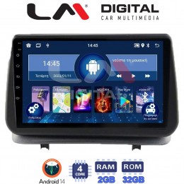 LM Digital - LM ZL4319 GPS Οθόνη OEM Multimedia Αυτοκινήτου για Renault Clio III 2005 > 2011 (BT/GPS/WIFI) electriclife