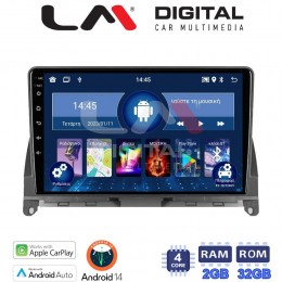 LM Digital - LM ZN4265 GPS Οθόνη OEM Multimedia Αυτοκινήτου για MERCEDES C CLASS (W204) 2007>2011 (CarPlay/AndroidAuto/BT/GPS/WIFI/GPRS) electriclife