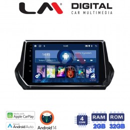 LM Digital - LM ZN4375 GPS Οθόνη OEM Multimedia Αυτοκινήτου για PEUGEOT 208-2008 2012>  (CarPlay/AndroidAuto/BT/GPS/WIFI/GPRS) electriclife