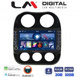 LM Digital - LM ZG4252 GPS Οθόνη OEM Multimedia Αυτοκινήτου για JEEP COMPASS 2011>2016 (CarPlay/AndroidAuto/BT/GPS/WIFI/GPRS) electriclife