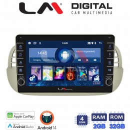 LM Digital - LM ZG4315 GPS Οθόνη OEM Multimedia Αυτοκινήτου για Fiat 500 2007 > 2016 (CarPlay/AndroidAuto/BT/GPS/WIFI/GPRS) electriclife