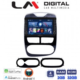 LM Digital - LM ZG4320 GPS Οθόνη OEM Multimedia Αυτοκινήτου για RENAULT CLIO 2012 > 2015  (CarPlay/AndroidAuto/BT/GPS/WIFI/GPRS) electriclife